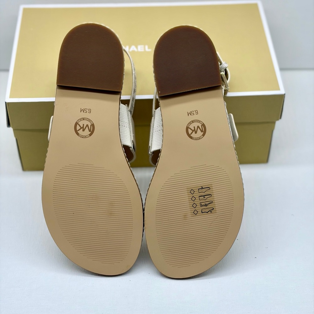 Michael Kors Cream Sandals - Picture 7 of 10